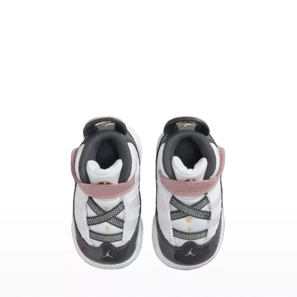 Nike Jordan 6 Rings TD Size White/ /Pink Shoes Sneaker 8C-10C - Picture 4 of 5